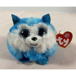 2020 Ty Puffies PRINCE the Husky Dog 4" Tall